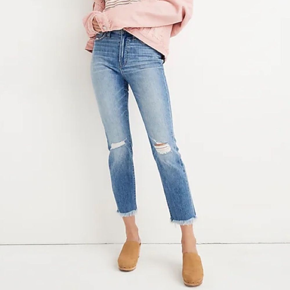 Madewell The Perfect Vintage Cropped Jean in Parnell Medium Wash Women’s Size 27